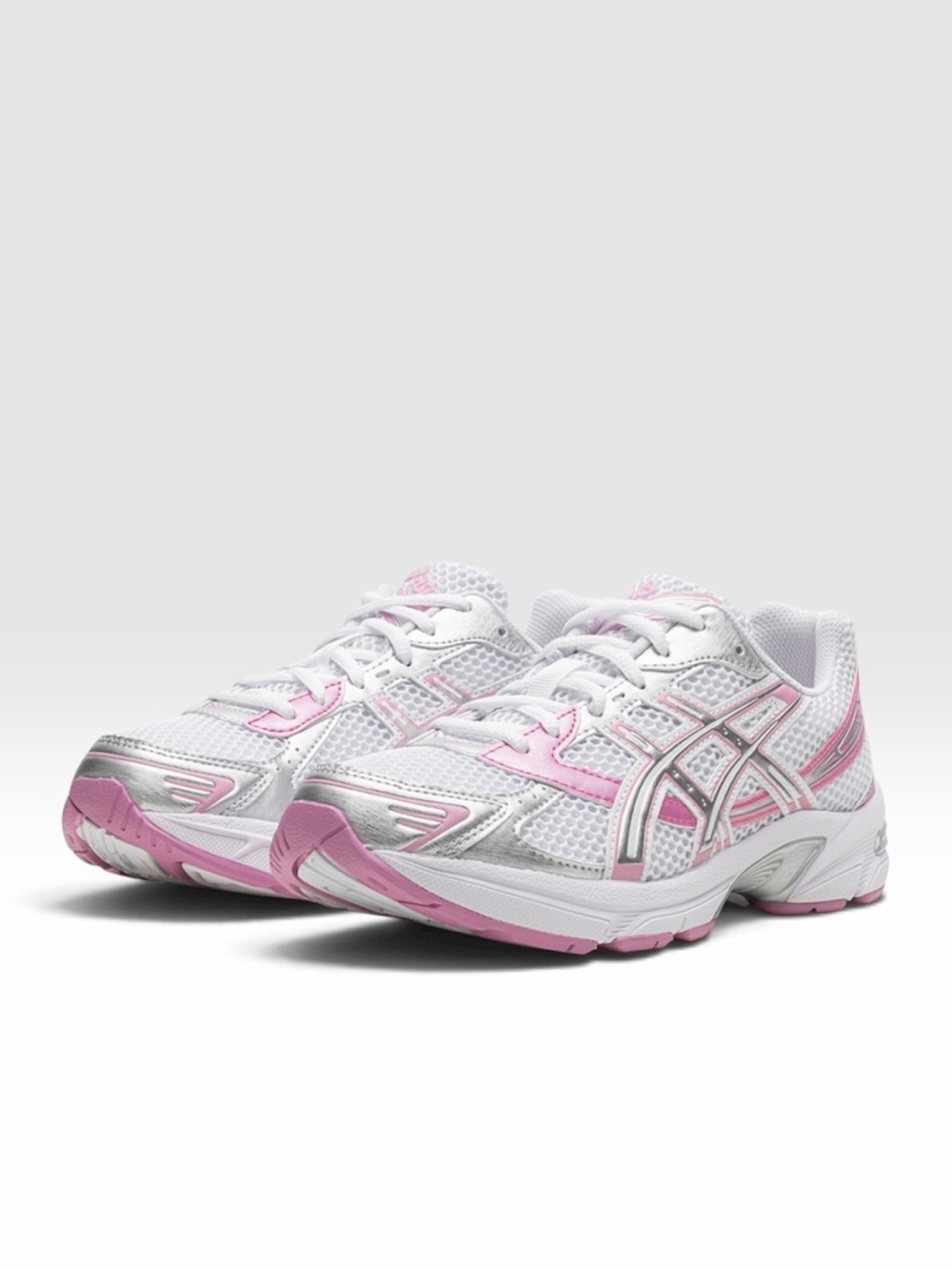 ASICS NEW Womens Gel 1130 'White Silver Pink Sneakers Size 6 - Picture 4 of 10